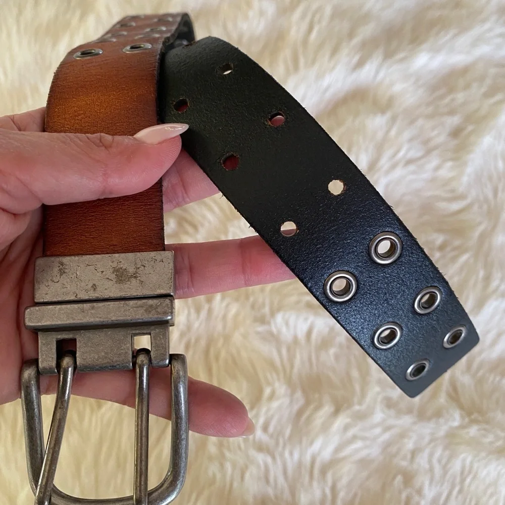 Boys reversible belt black and brown